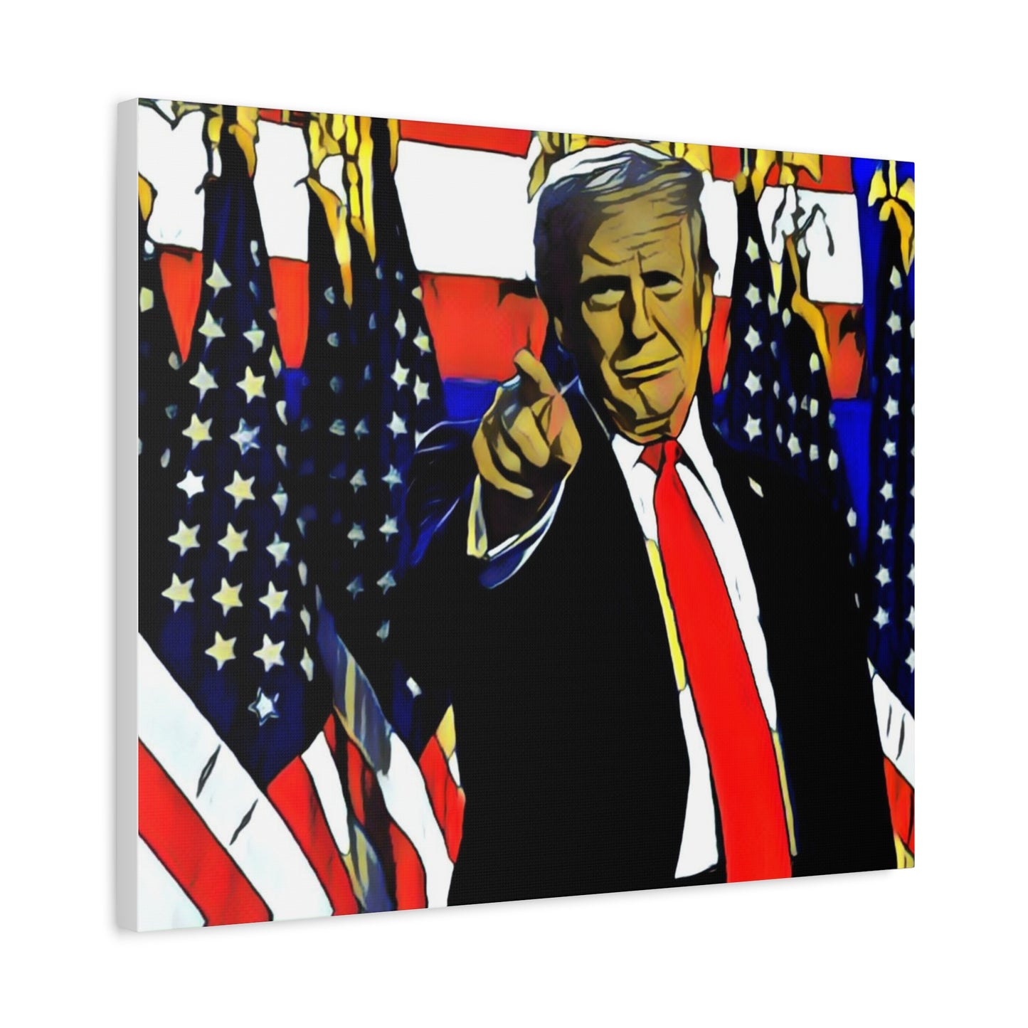 Canvas Print - Donald Trump Pointing