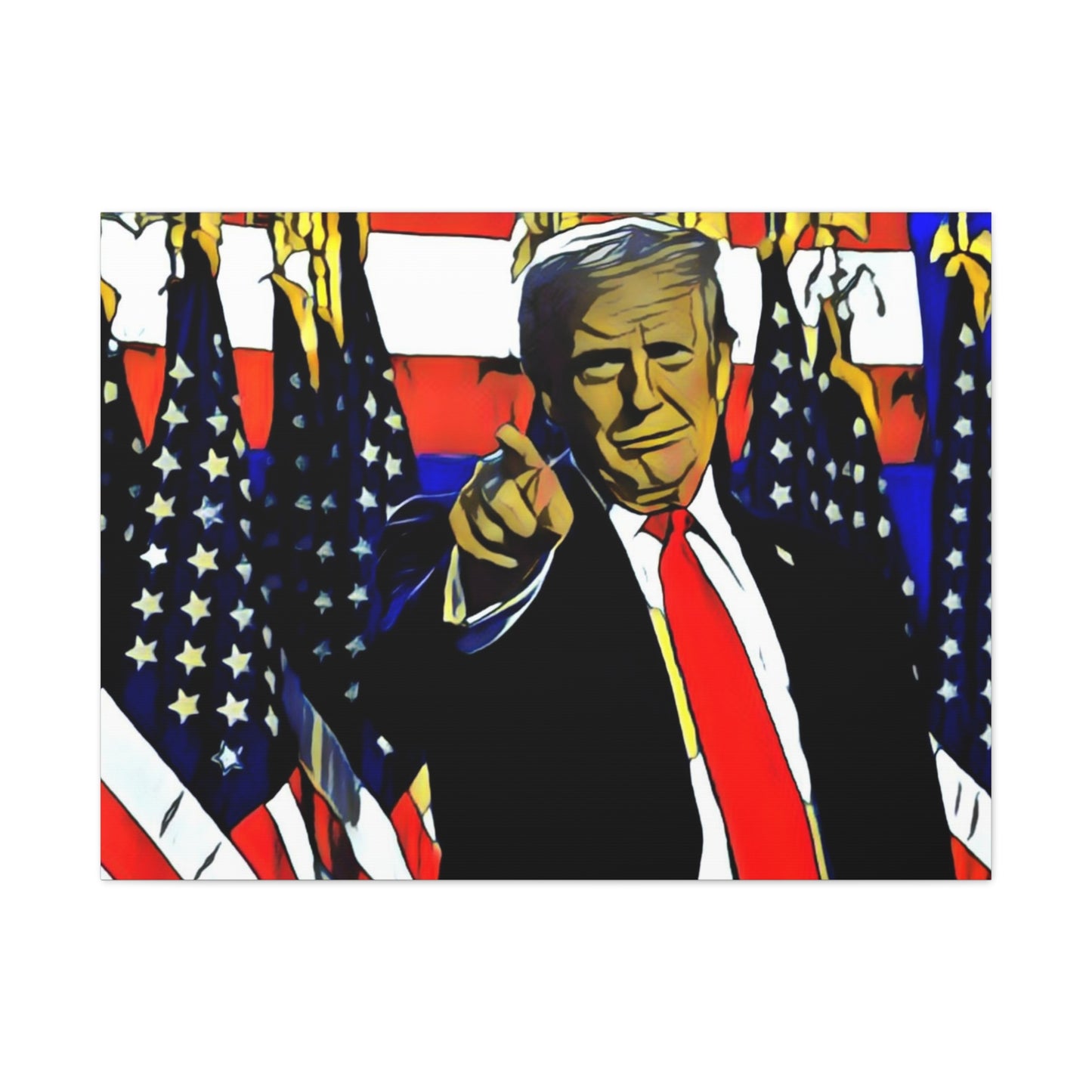 Canvas Print - Donald Trump Pointing