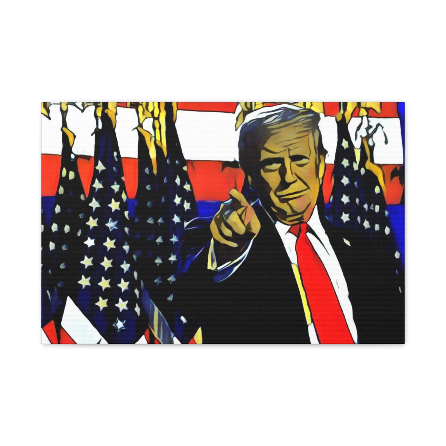 Canvas Print - Donald Trump Pointing