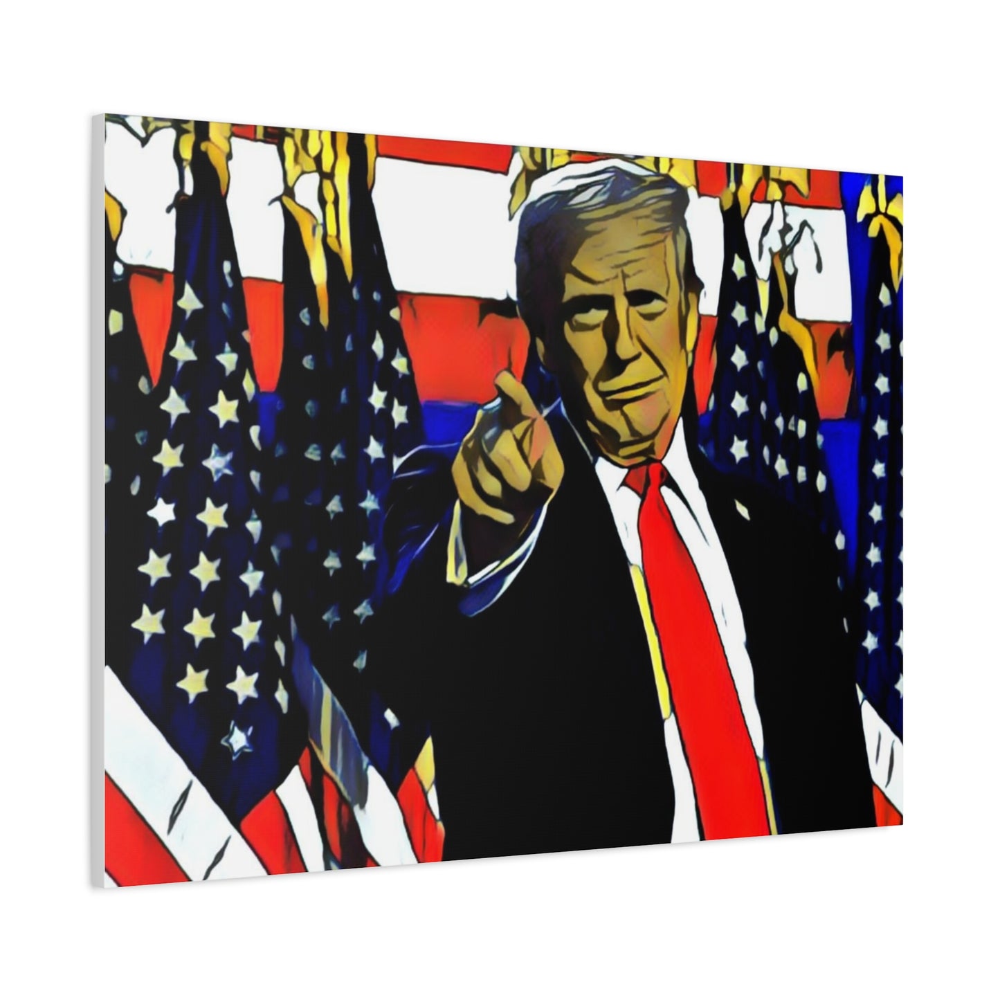 Canvas Print - Donald Trump Pointing