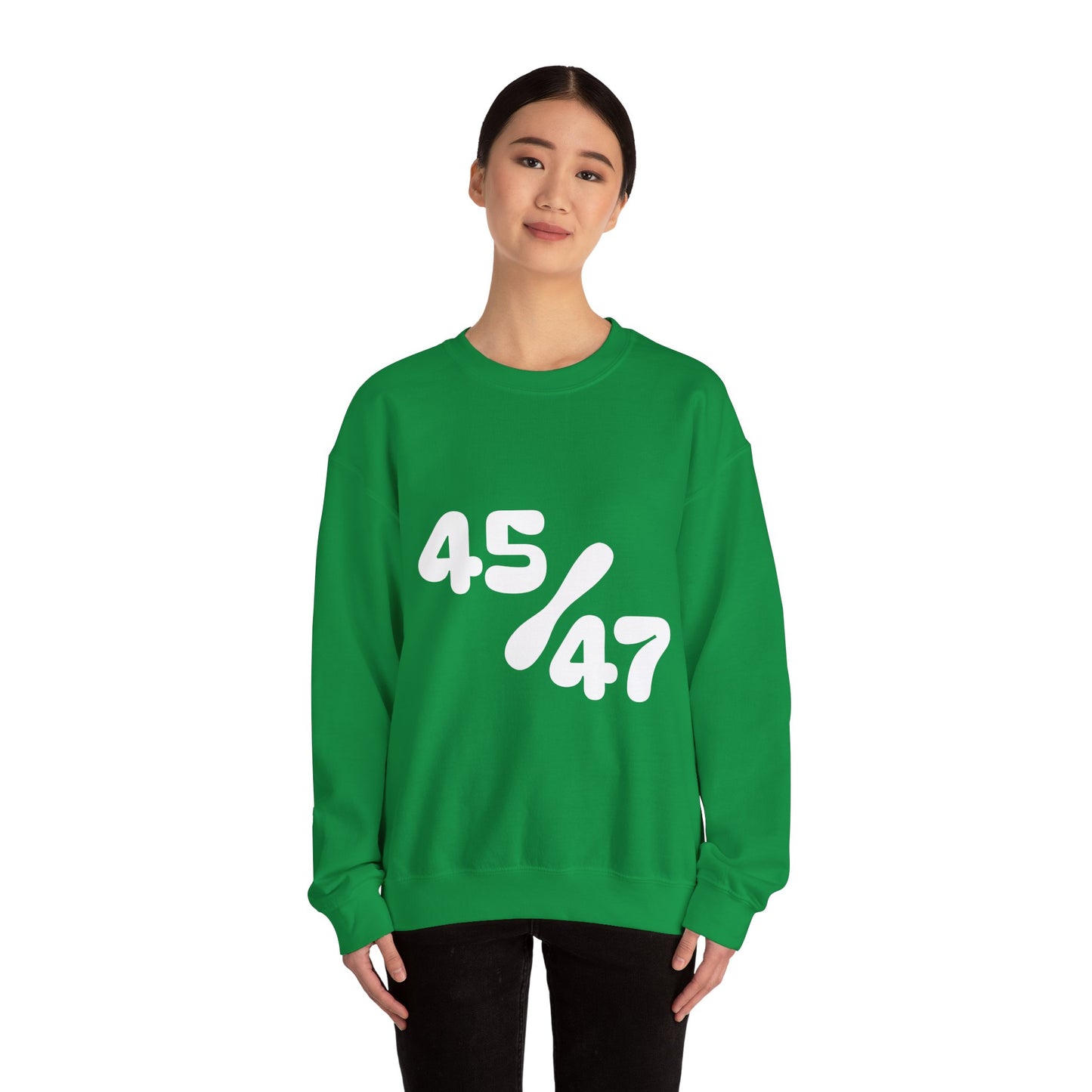 White 47/45 Unisex Heavy Blend™ Crewneck Sweatshirt