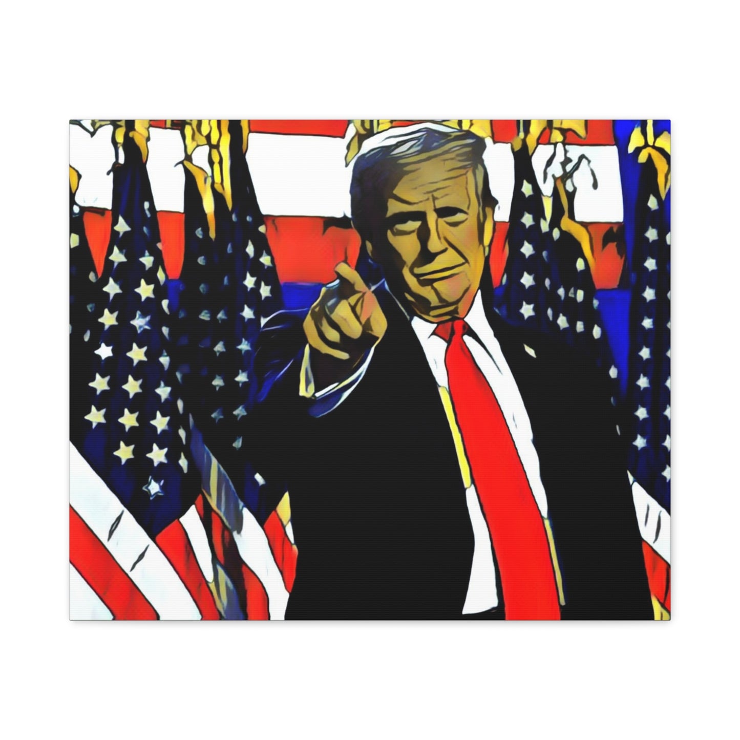 Canvas Print - Donald Trump Pointing