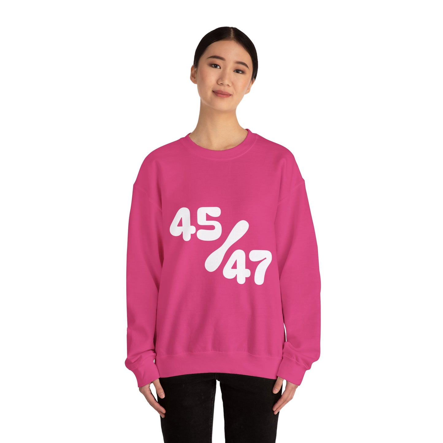 White 47/45 Unisex Heavy Blend™ Crewneck Sweatshirt