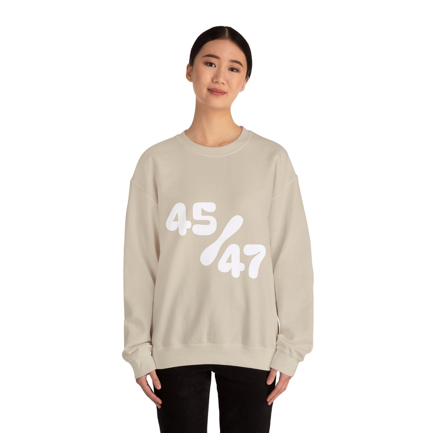 White 47/45 Unisex Heavy Blend™ Crewneck Sweatshirt