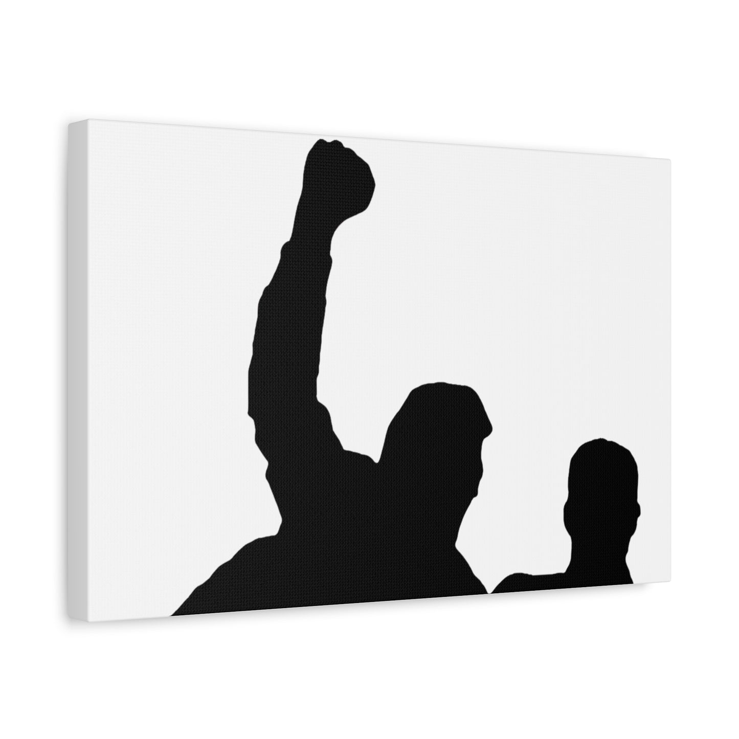 Donald Trump with fist raised Canvas Print