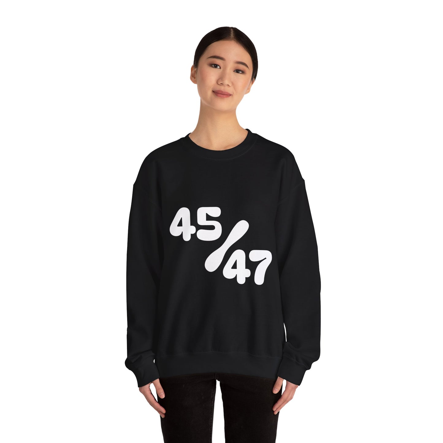 White 47/45 Unisex Heavy Blend™ Crewneck Sweatshirt