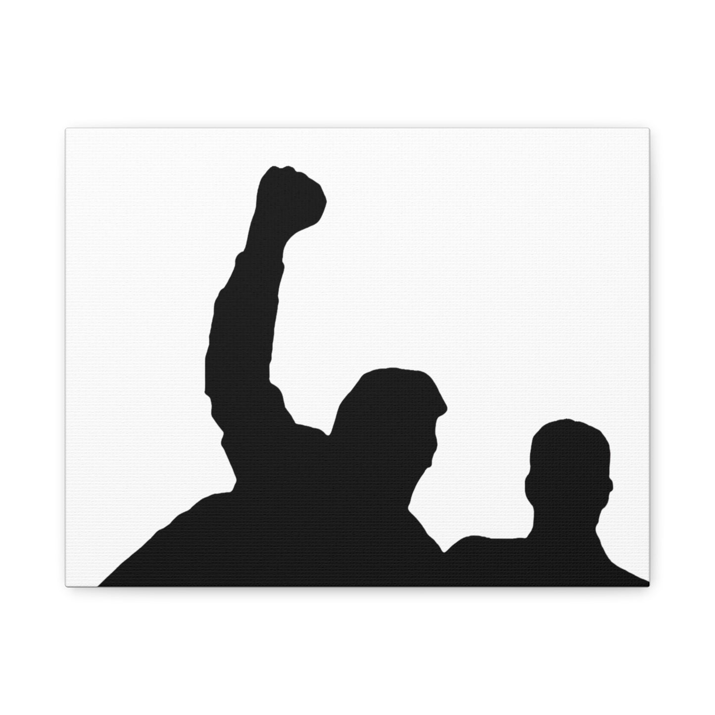 Donald Trump with fist raised Canvas Print