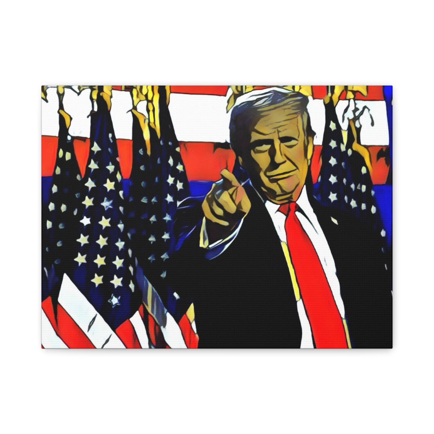 Canvas Print - Donald Trump Pointing