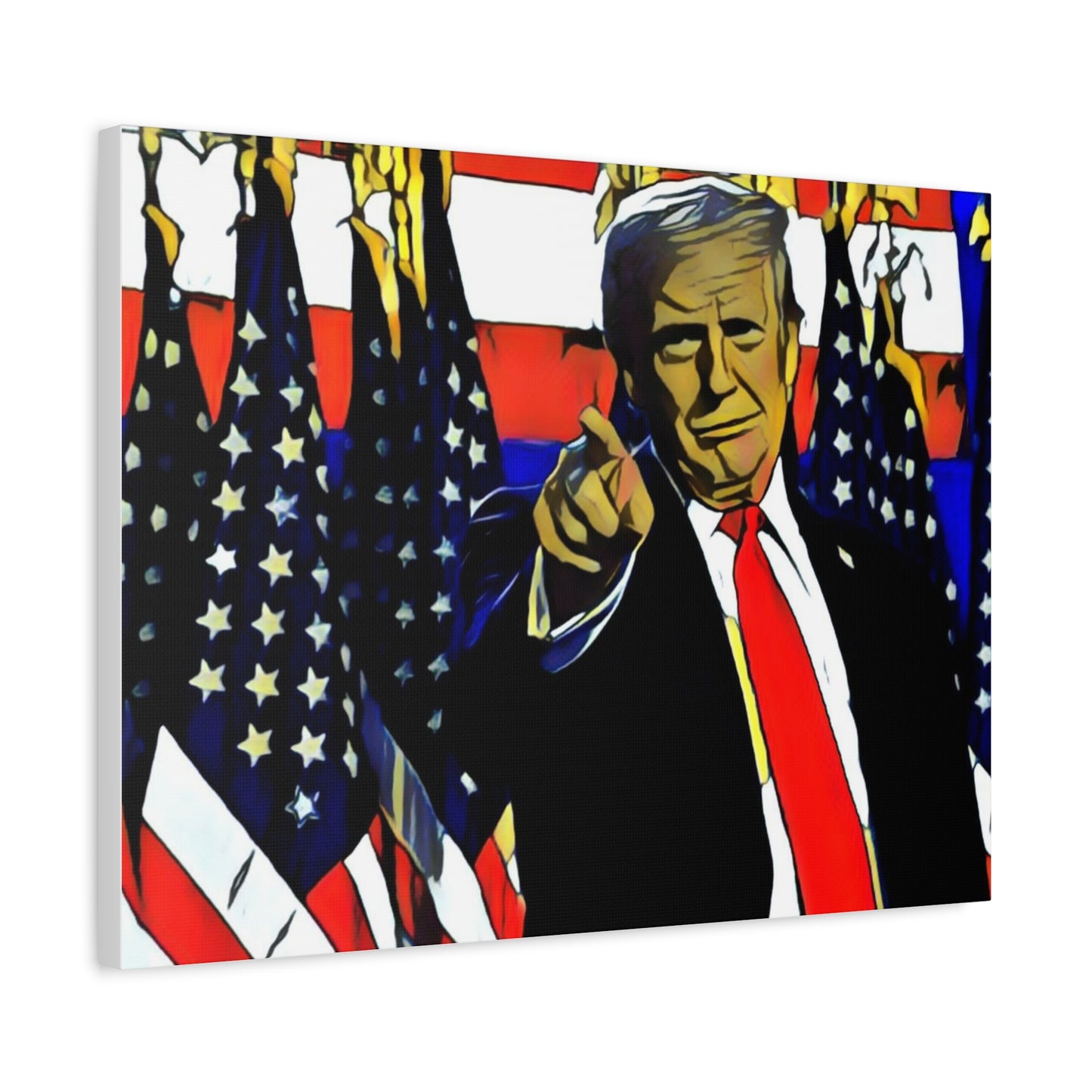 Canvas Print - Donald Trump Pointing