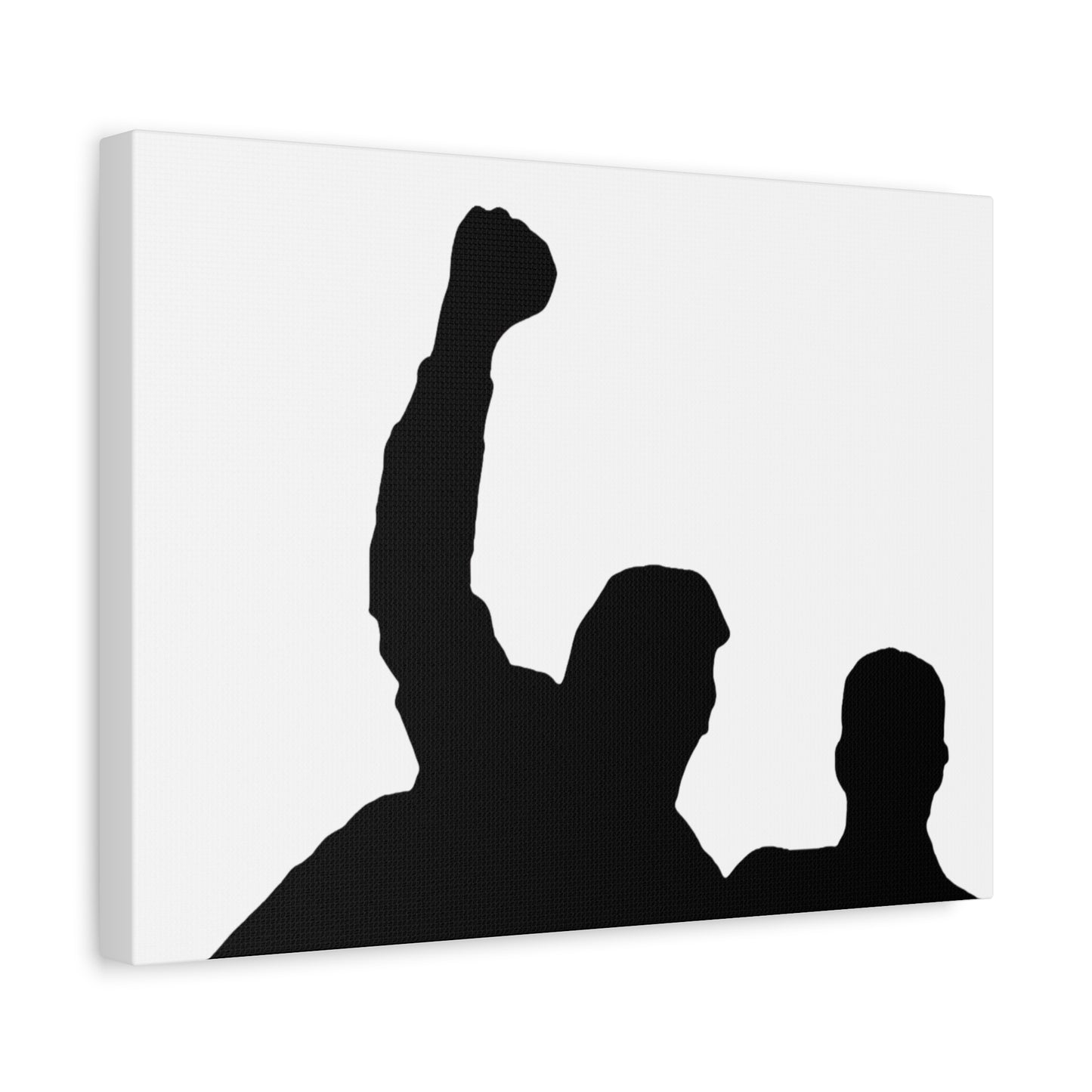 Donald Trump with fist raised Canvas Print