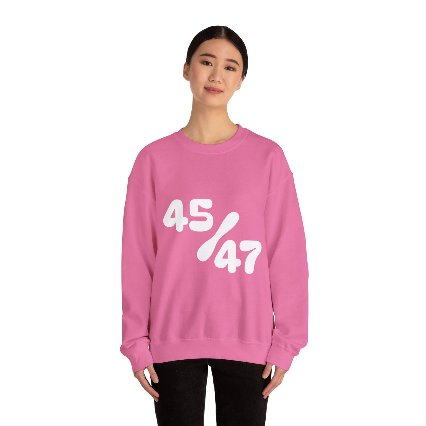 White 47/45 Unisex Heavy Blend™ Crewneck Sweatshirt