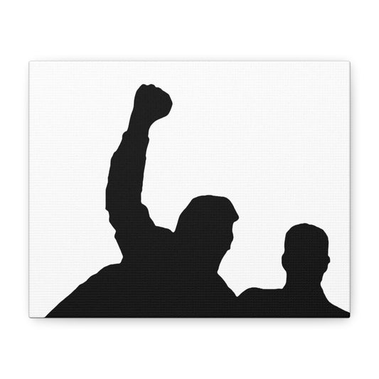 Donald Trump with fist raised Canvas Print