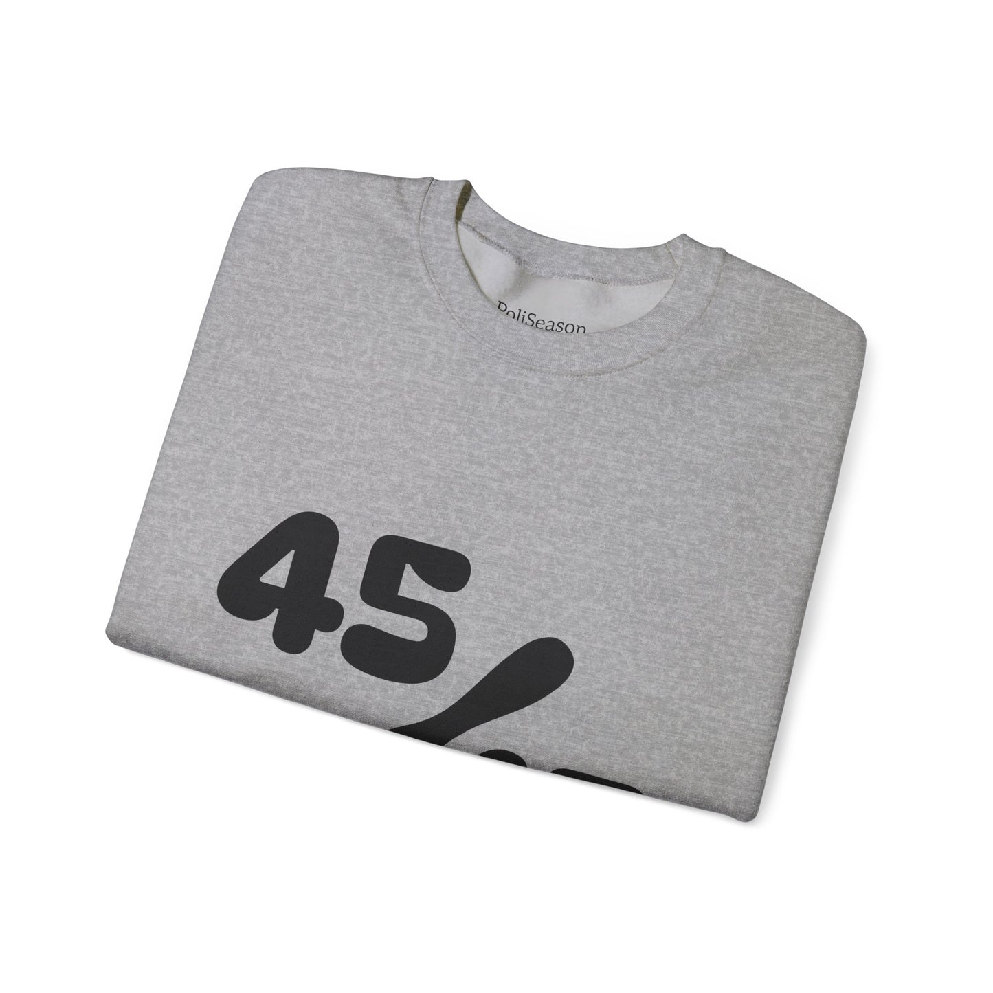 Black 47/45 MAGA on sleeves Unisex Heavy Blend™ Crewneck Sweatshirt