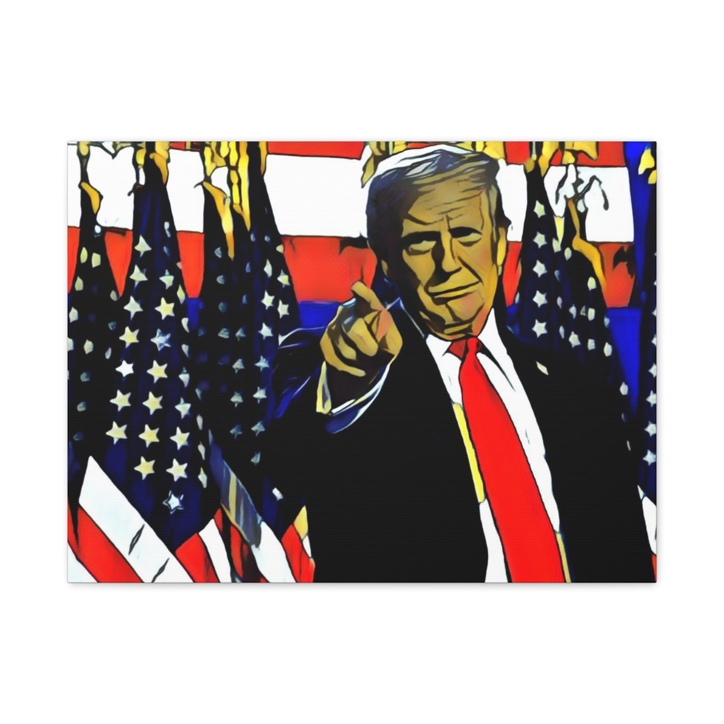 Canvas Print - Donald Trump Pointing