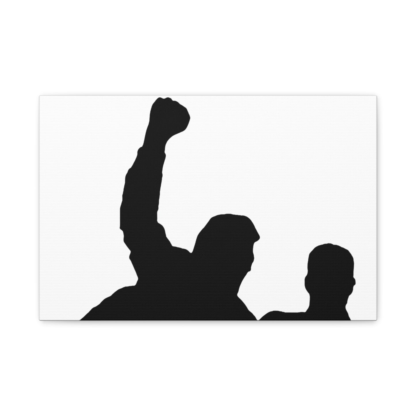 Donald Trump with fist raised Canvas Print