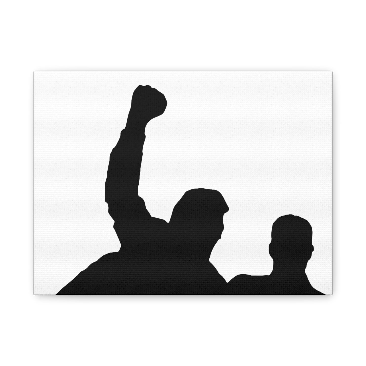 Donald Trump with fist raised Canvas Print