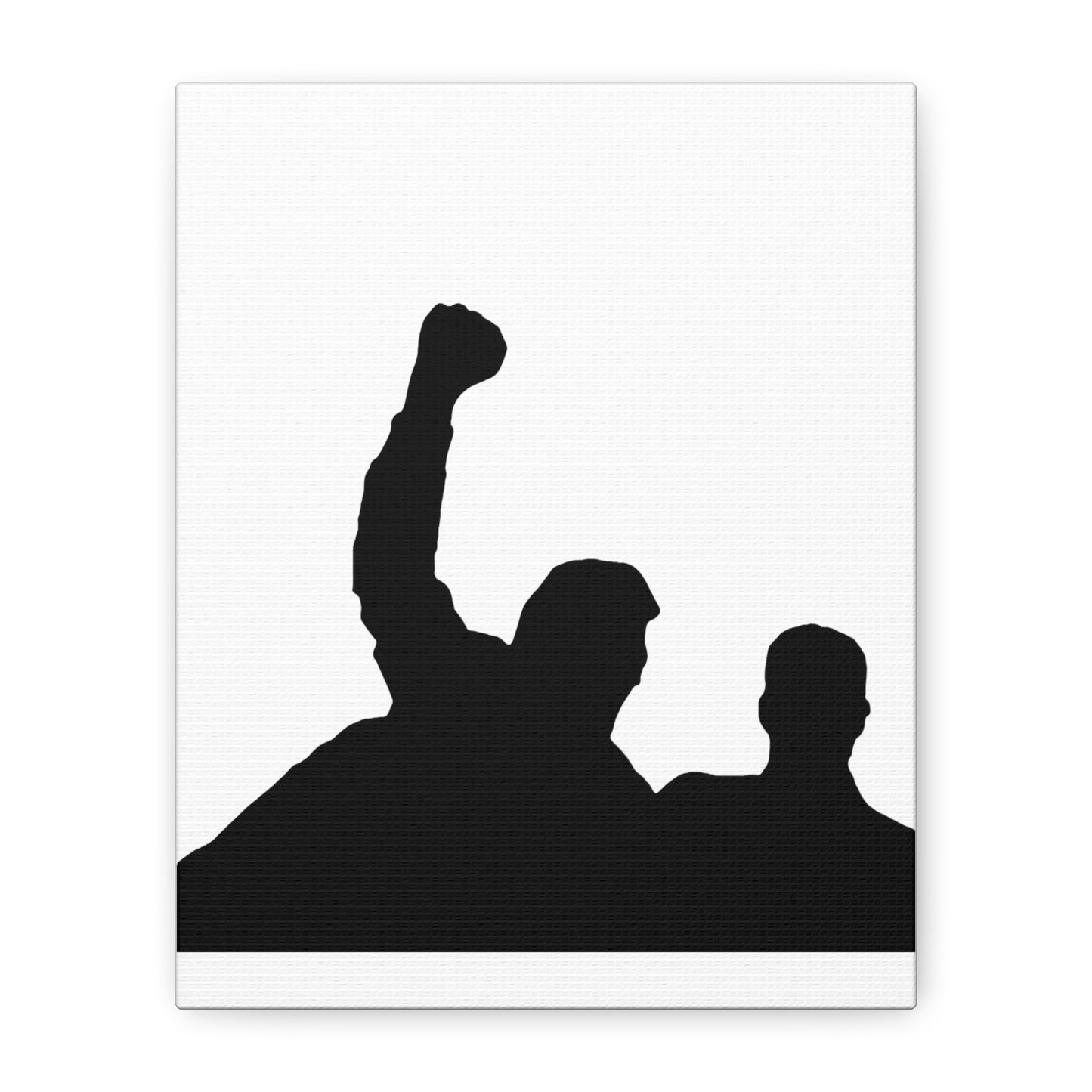 Donald Trump with fist raised Canvas Print