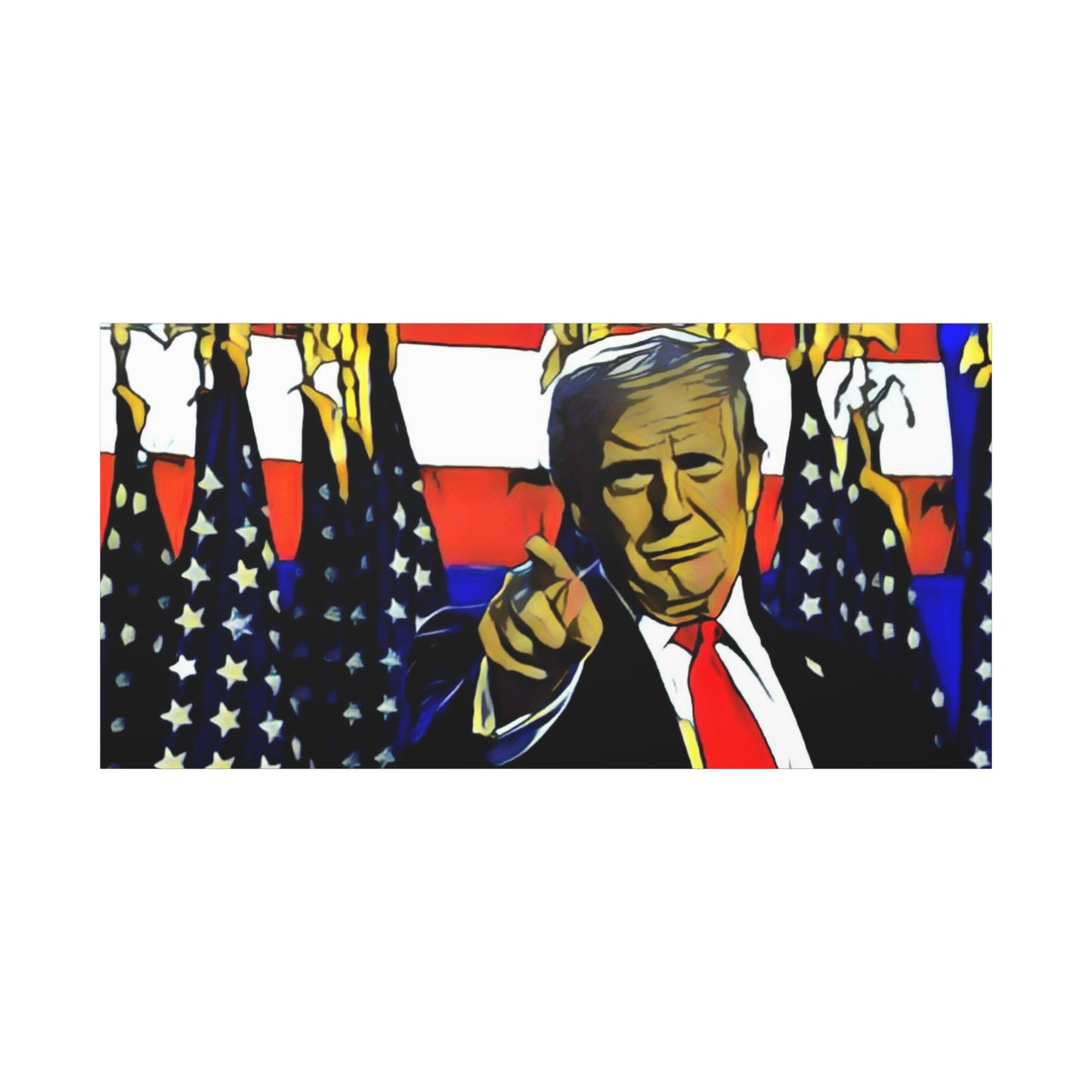 Canvas Print - Donald Trump Pointing