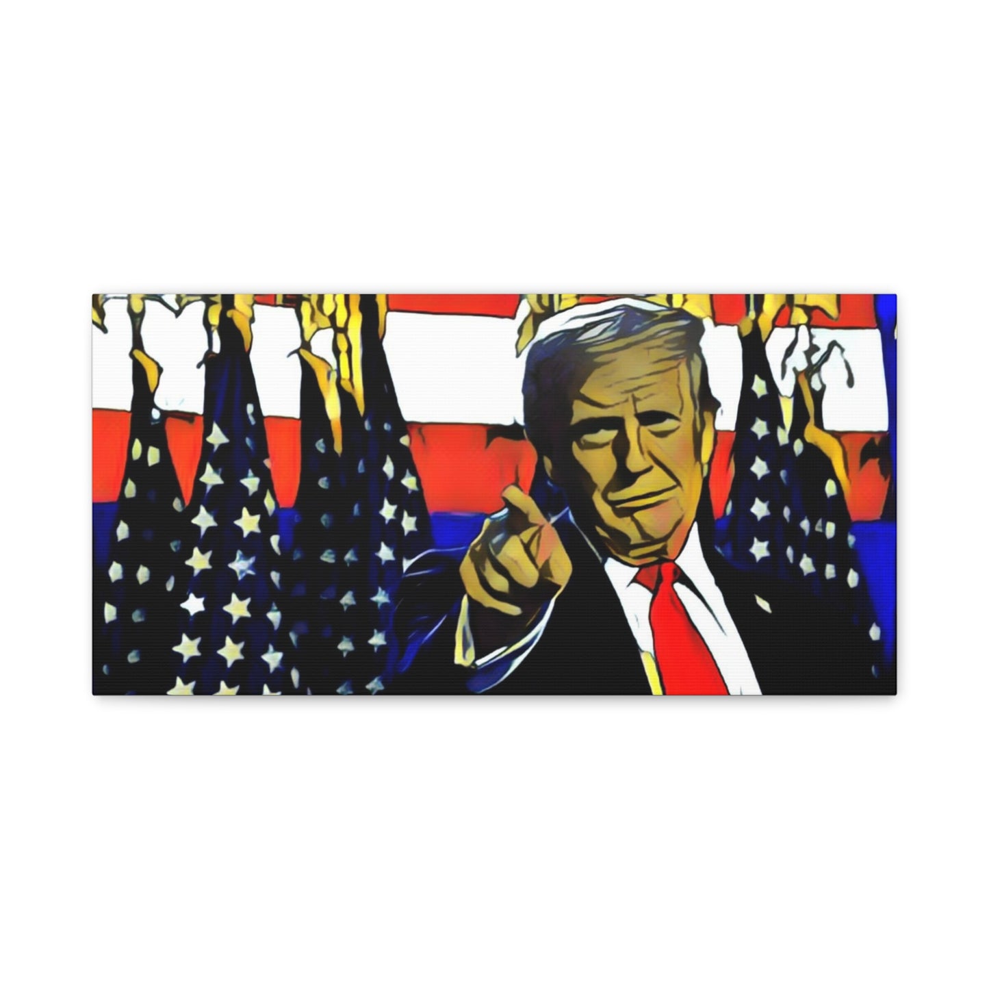 Canvas Print - Donald Trump Pointing