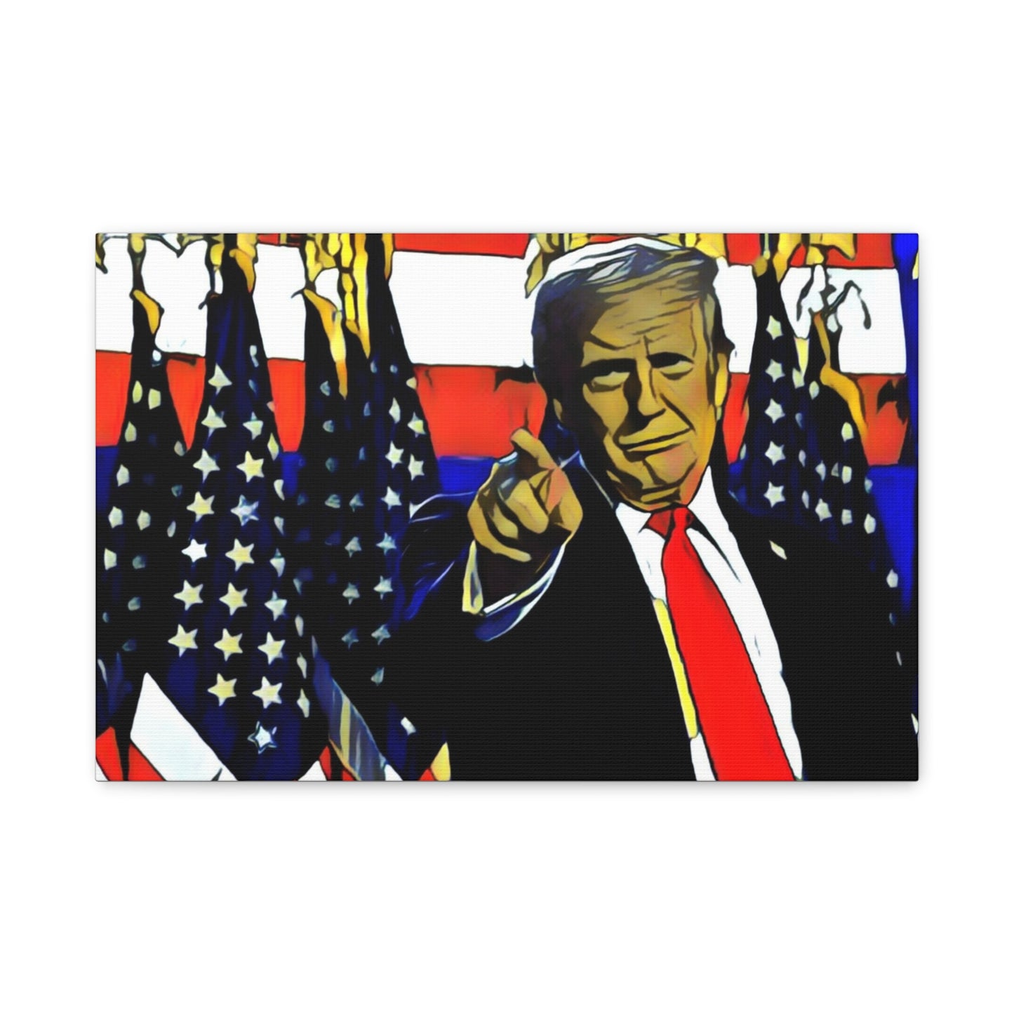 Canvas Print - Donald Trump Pointing