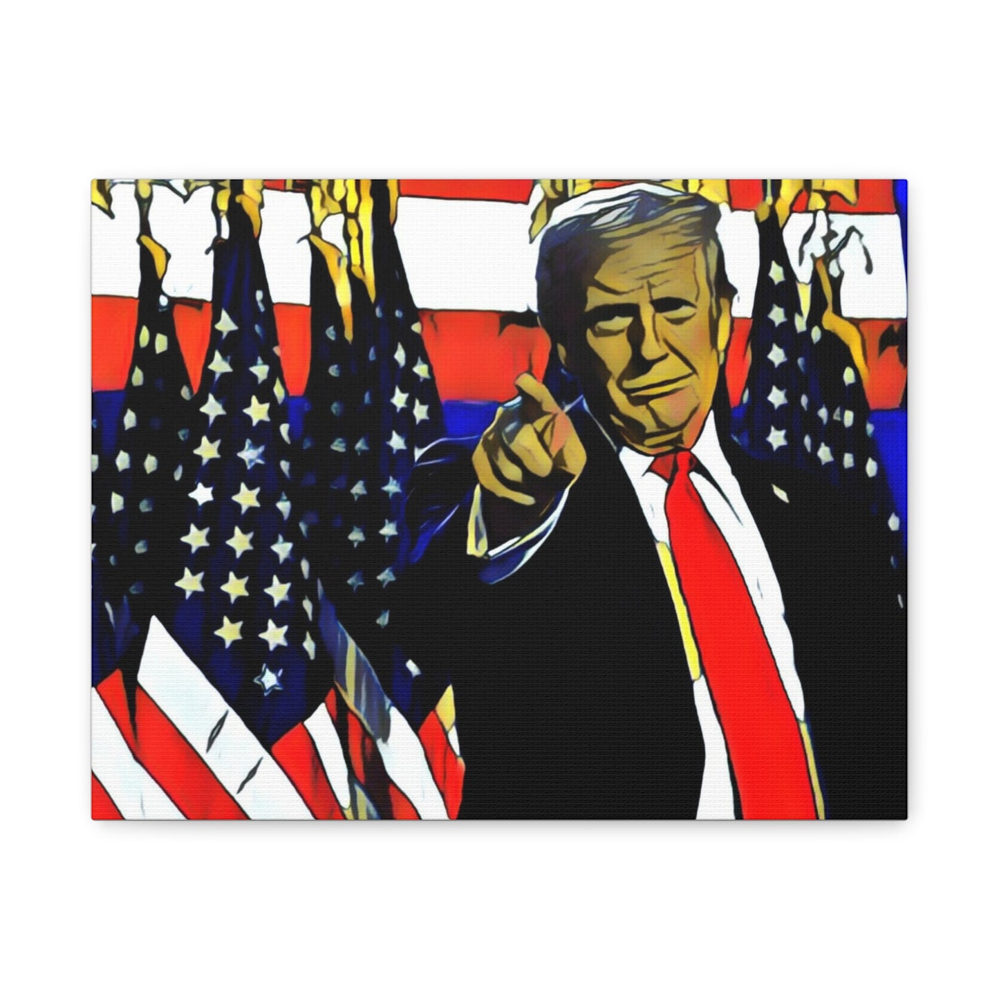 Canvas Print - Donald Trump Pointing